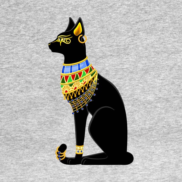 Cat Ancient Egypt Deity Sacred Animal by BluedarkArt